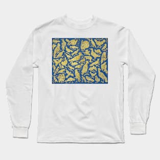 Birds with Twigs and Fruits Long Sleeve T-Shirt